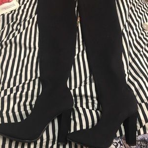 Over the knee sock boots